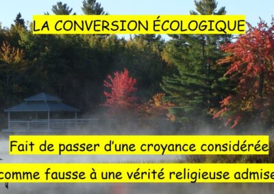 La conversion écologique